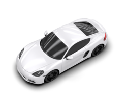 Realistic sport car isolated on background. 3d rendering - illustration png