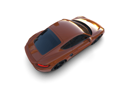 realista deporte coche aislado en antecedentes. 3d representación - ilustración png