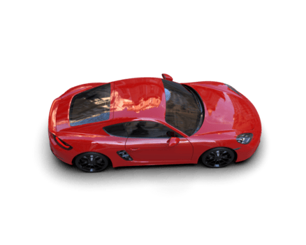 realista deporte coche aislado en antecedentes. 3d representación - ilustración png