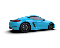Realistic sport car isolated on background. 3d rendering - illustration png