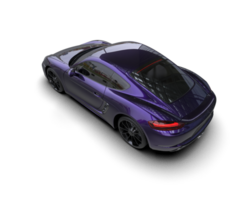 Realistic sport car isolated on background. 3d rendering - illustration png