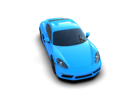 Realistic sport car isolated on background. 3d rendering - illustration png