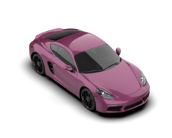 Realistic sport car isolated on background. 3d rendering - illustration png