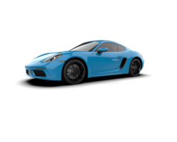 Realistic sport car isolated on background. 3d rendering - illustration png