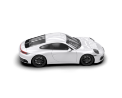 Realistic sport car isolated on background. 3d rendering - illustration png