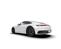 Realistic sport car isolated on background. 3d rendering - illustration png