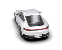 Realistic sport car isolated on background. 3d rendering - illustration png