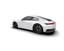 Realistic sport car isolated on background. 3d rendering - illustration png