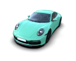 Realistic sport car isolated on background. 3d rendering - illustration png