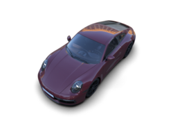 Realistic sport car isolated on background. 3d rendering - illustration png