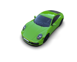 Realistic sport car isolated on background. 3d rendering - illustration png