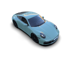 Realistic sport car isolated on background. 3d rendering - illustration png