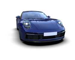 Realistic sport car isolated on background. 3d rendering - illustration png