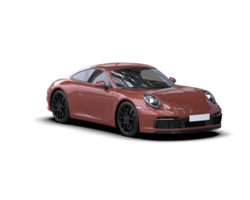 Realistic sport car isolated on background. 3d rendering - illustration png