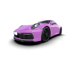 Realistic sport car isolated on background. 3d rendering - illustration png
