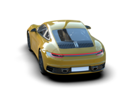 Realistic sport car isolated on background. 3d rendering - illustration png