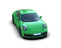 Realistic sport car isolated on background. 3d rendering - illustration png