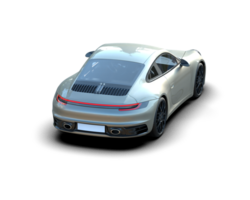 Realistic sport car isolated on background. 3d rendering - illustration png
