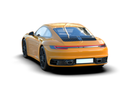 Realistic sport car isolated on background. 3d rendering - illustration png