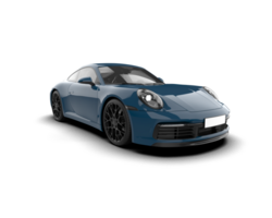 Realistic sport car isolated on background. 3d rendering - illustration png