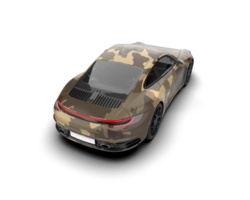 Realistic sport car isolated on background. 3d rendering - illustration png