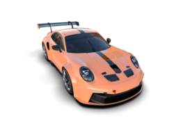 Realistic sport car isolated on background. 3d rendering - illustration png
