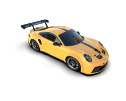 Realistic sport car isolated on background. 3d rendering - illustration png