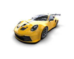 Realistic sport car isolated on background. 3d rendering - illustration png