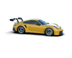 Realistic sport car isolated on background. 3d rendering - illustration png