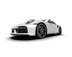 Realistic sport car isolated on background. 3d rendering - illustration png