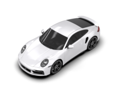Realistic sport car isolated on background. 3d rendering - illustration png