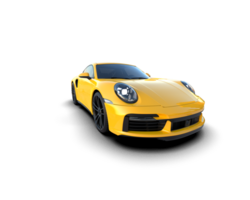 Realistic sport car isolated on background. 3d rendering - illustration png