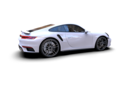 Realistic sport car isolated on background. 3d rendering - illustration png