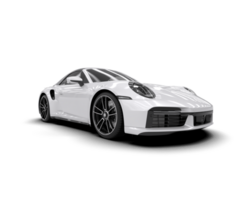Realistic sport car isolated on background. 3d rendering - illustration png