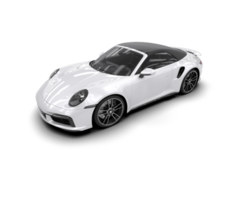 Realistic sport car isolated on background. 3d rendering - illustration png