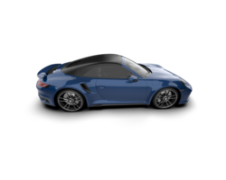 Realistic sport car isolated on background. 3d rendering - illustration png