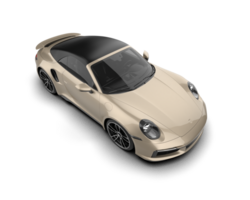 Realistic sport car isolated on background. 3d rendering - illustration png