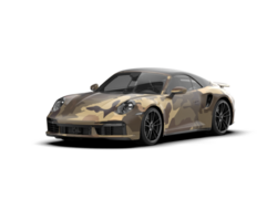 Realistic sport car isolated on background. 3d rendering - illustration png