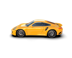 Realistic sport car isolated on background. 3d rendering - illustration png
