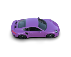 Realistic sport car isolated on background. 3d rendering - illustration png