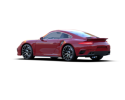 Realistic sport car isolated on background. 3d rendering - illustration png