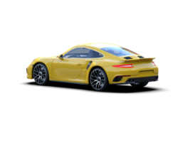 Realistic sport car isolated on background. 3d rendering - illustration png