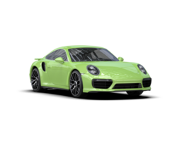 Realistic sport car isolated on background. 3d rendering - illustration png