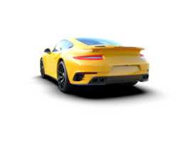 Realistic sport car isolated on background. 3d rendering - illustration png