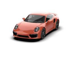 Realistic sport car isolated on background. 3d rendering - illustration png