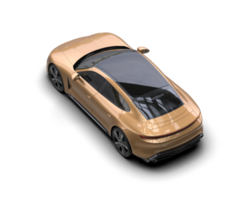 Realistic sport car isolated on background. 3d rendering - illustration png