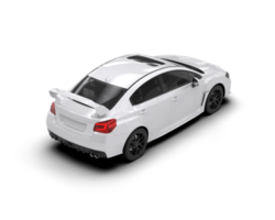 Realistic sport car isolated on background. 3d rendering - illustration png