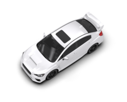 Realistic sport car isolated on background. 3d rendering - illustration png