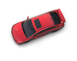 Realistic sport car isolated on background. 3d rendering - illustration png