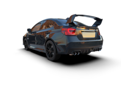 Realistic sport car isolated on background. 3d rendering - illustration png